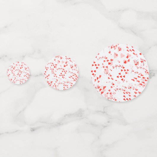 Royal Hearts Flush Layered, Confetti (Voorkanten)