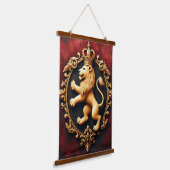 Royal Heraldic Tapestry Pattern Hangend Wandkleed (Gebogen)