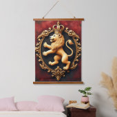 Royal Heraldic Tapestry Pattern Hangend Wandkleed (Slaapkamer)