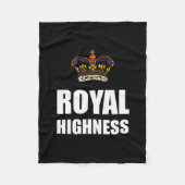 Royal Highness Crown Fleece Deken (Voorkant)