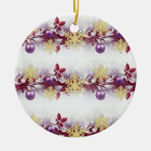 Royal Holiday Garland — Festive Ornament Design (Voorkant)