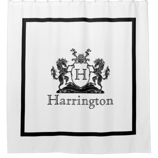 Royal Horse Crest Douchegordijn (Voorkant)