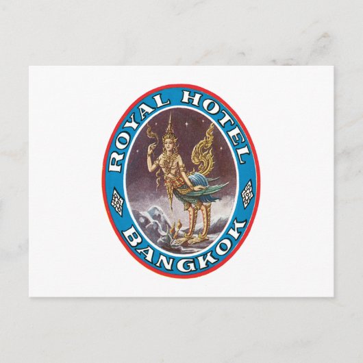 Royal Hotel Bagkok Briefkaart (Voorkant)