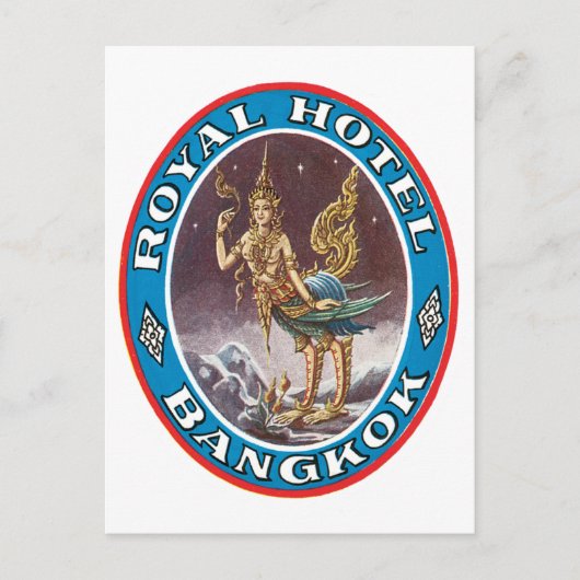 Royal Hotel Bagkok Briefkaart (Voorkant)