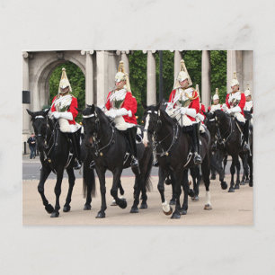 Royal Household Cavalry, Londen, Engeland Briefkaart