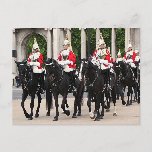 Royal Household Cavalry, Londen, Engeland Briefkaart (Voorkant)