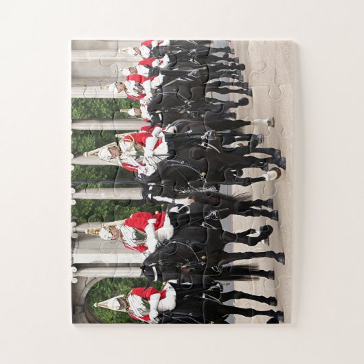 Royal Household Cavalry, Londen, Engeland Legpuzzel (Verticaal)