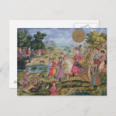 Royal Hunt uit Isfahan, Iran Briefkaart (Voorkant / Achterkant)
