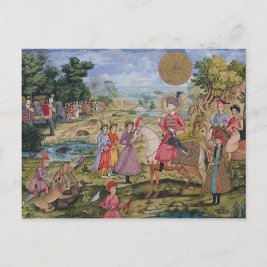 Royal Hunt uit Isfahan, Iran Briefkaart (Voorkant)