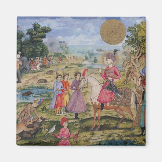 Royal Hunt uit Isfahan, Iran Magneet (Voorkant)