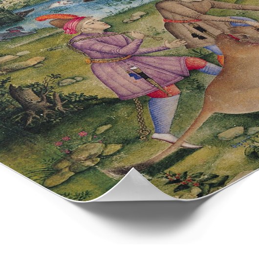 Royal Hunt uit Isfahan, Iran Poster (Hoek)