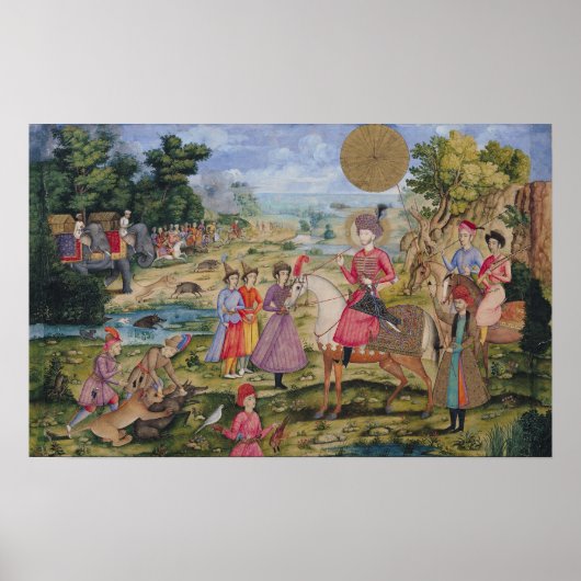 Royal Hunt uit Isfahan, Iran Poster (Voorkant)