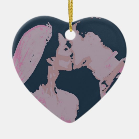 Royal Huwelijkscadeaus/Kate & William Keramisch Ornament (Voorkant)