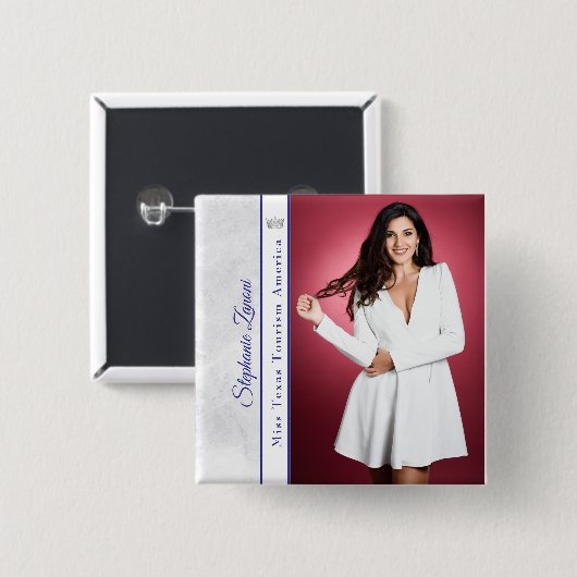 Royal Ice Pageant Sash Button Pin (Voorkant /achterkant)