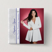 Royal Ice Pageant Sash Button Pin (Voorkant)