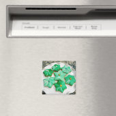 Royal Iced Green-kerststerren Magnet (Insitu (Vaatwasser))