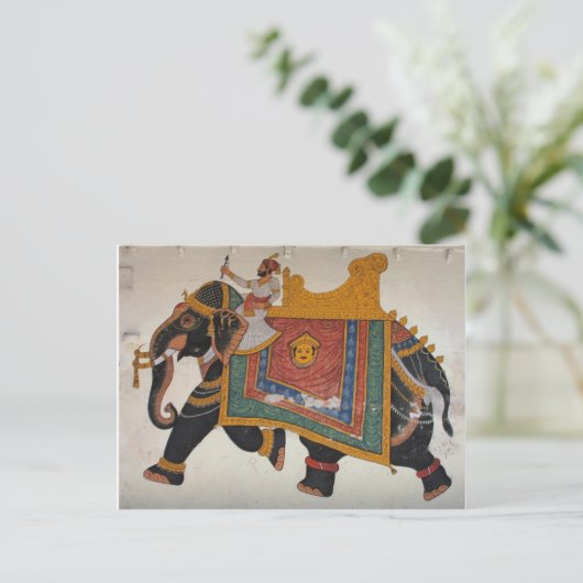 Royal Indian Elephant Briefkaart (Staand voorkant)