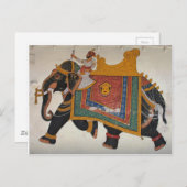 Royal Indian Elephant Briefkaart (Voorkant / Achterkant)