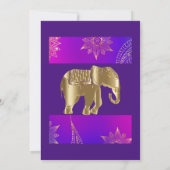 Royal Indian Style Wedding Kaart (Achterkant)