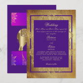 Royal Indian Style Wedding Kaart (Voorkant / Achterkant)