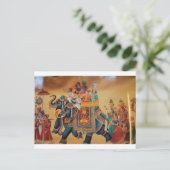  ROYAL INDIAN WEDDING PROCESSION ELEPHANT BRIEFKAART (Staand voorkant)