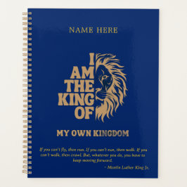 Royal Inspired I Am The King Of My Kingdom Navy Planner