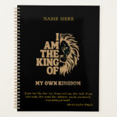 Royal Inspired I Am The King Of My Kingdom Planner (Voorkant)