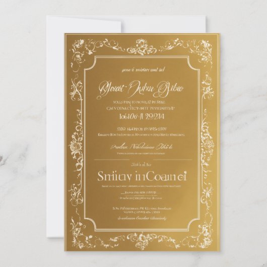 Royal Invitation Kaart (Achterkant)