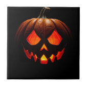 Royal Jack-O-Lantern Halloween Ceramic Tile Tegeltje (Voorkant)