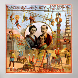 Royal Japanse forel 1892 Circus  Poster