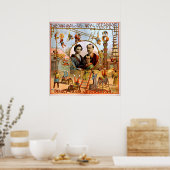 Royal Japanse forel 1892 Circus  Poster (Keuken)