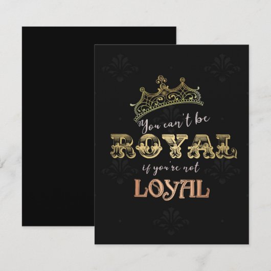 Royal Kaart (Voorkant / Achterkant)