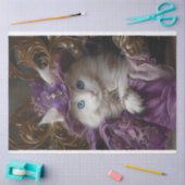 Royal  Kant Witte Kat Decoupage Tissuepapier (Craft)