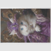 Royal  Kant Witte Kat Decoupage Tissuepapier (Voorkant)