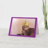 Royal King Cat Vaderdag Kaart (Voorkant)
