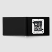 Royal King & Queen of Hearts Skulls & Rozen Gastenboek (Volledig)