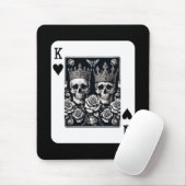 Royal King & Queen of Hearts Skulls & Rozen Muismat (Met muis)