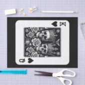 Royal King & Queen of Hearts Skulls & Rozen Tissuepapier (Craft)