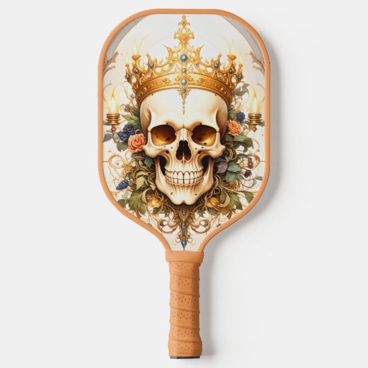 Royal King Skull Pickleball Paddle (Voorkant)
