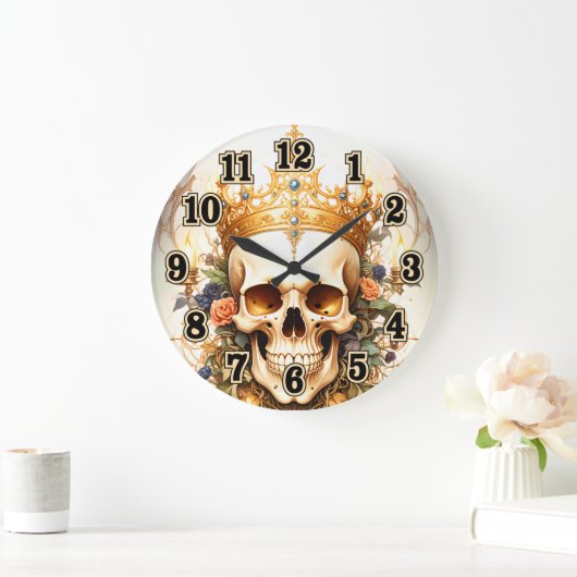 Royal King Skull Wall Clock Grote Klok (Huis)