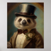 Royal Koala Print, Aangeklede Dierenprint, Renaiss Poster (Voorkant)