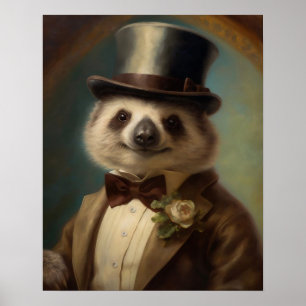 Royal Koala Print, Aangeklede Dierenprint, Renaiss Poster