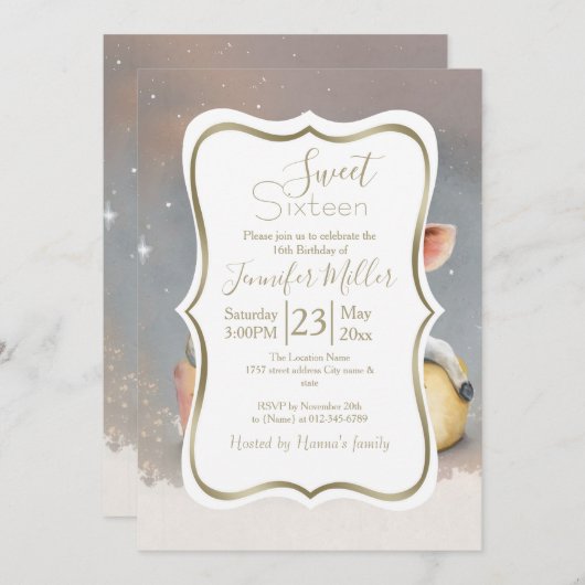 Royal Koe droomt op Cheese Throne Kaart (Voorkant / Achterkant)