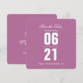 Royal Lavender Celebration|Solid |Sla de datum op (Voorkant / Achterkant)