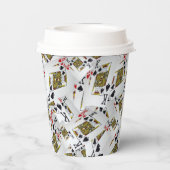 Royal Layer: een stapel van Kings Poker Cards Papieren Bekers (Achterkant)