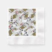 Royal Layer: een stapel van Kings Poker Cards Servet (Voorkant)