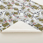 Royal Layer: een stapel van Kings Poker Cards Sherpa Deken (3/4)