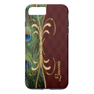 Royal Leather Pauw iPhone 7 Plus Monogram Hoesje