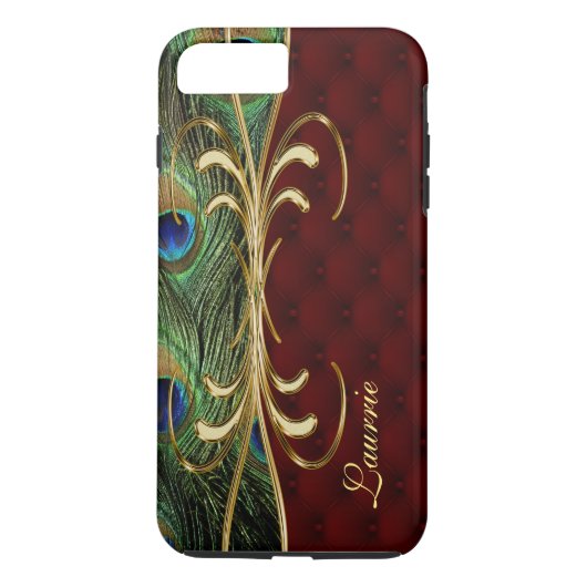 Royal Leather Pauw iPhone 7 Plus Monogram Hoesje (Achterkant)