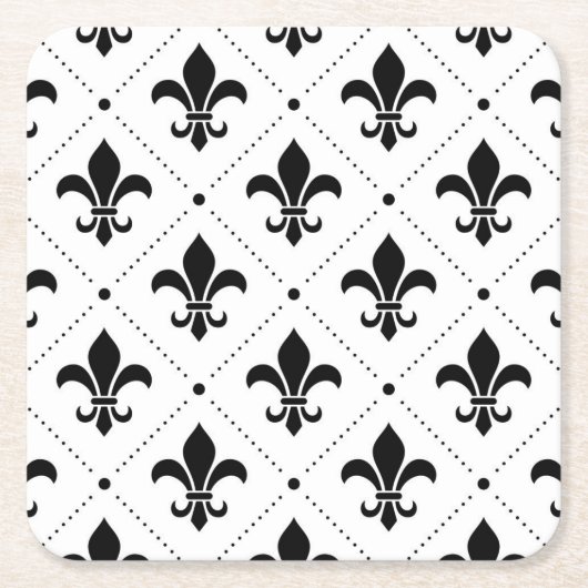 Royal Lily ornament Papier Onderzetter (Voorkant)